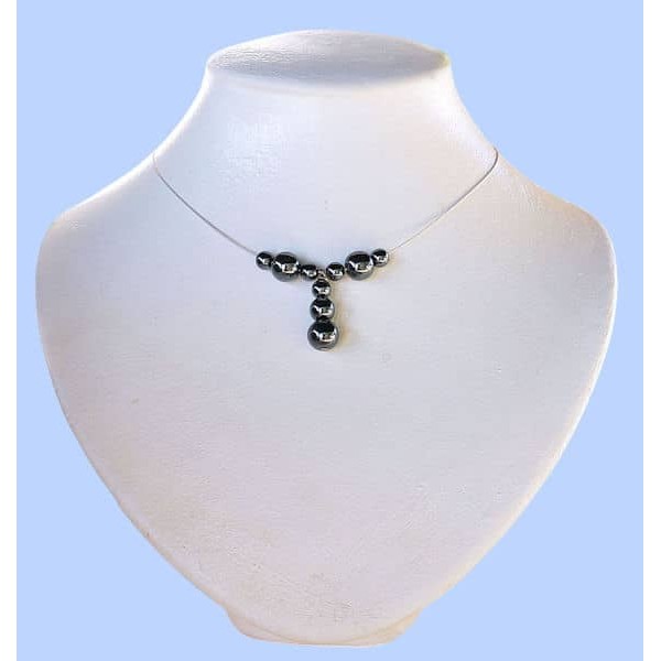Collier Hématite cable